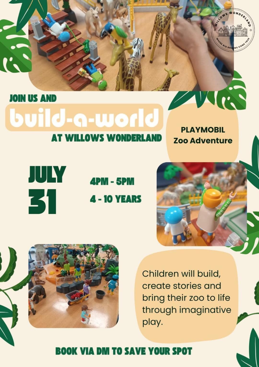 Build-a-World: Περιπέτεια στον Ζωολογικό Κήπο PLAYMOBIL — Willows Wonderland