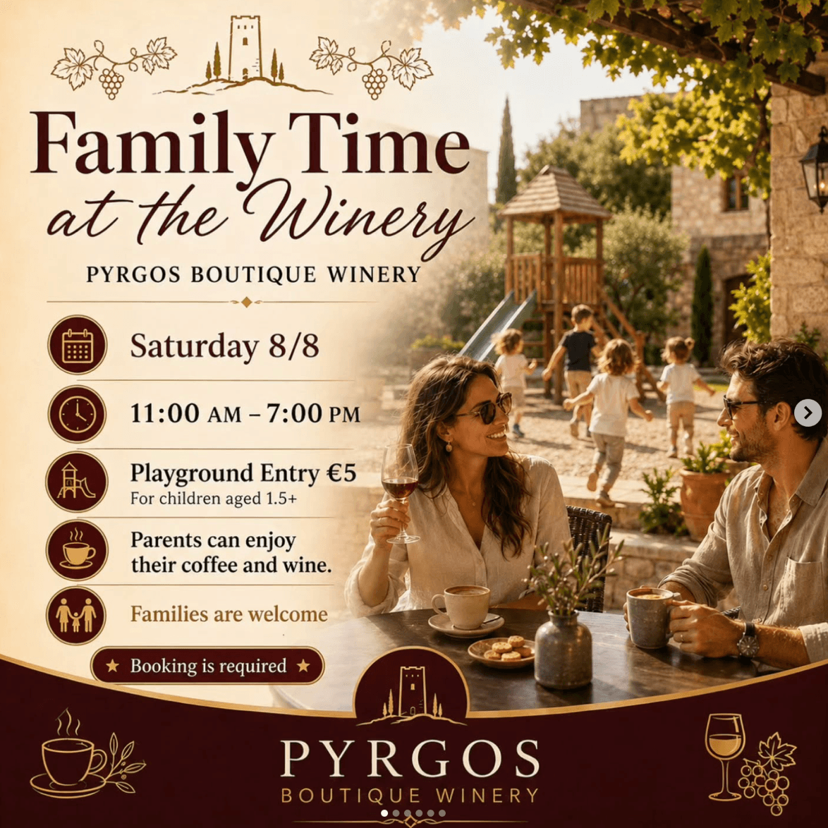 Family Time at the Winery — Pyrgos Boutique Winery